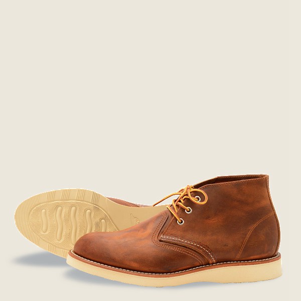 Zapatos Red Wing Heritage Hombre Marrom - Work - Chukkar Rough & Tough Cuero - 418-ZNCQXD